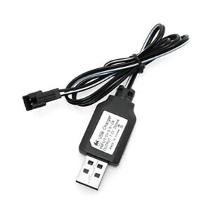 Maxmoral RC Plane Power Pack USB Charger Cable 7.2V 250mA Output for Ni Cd Ni Mh Battery Packs