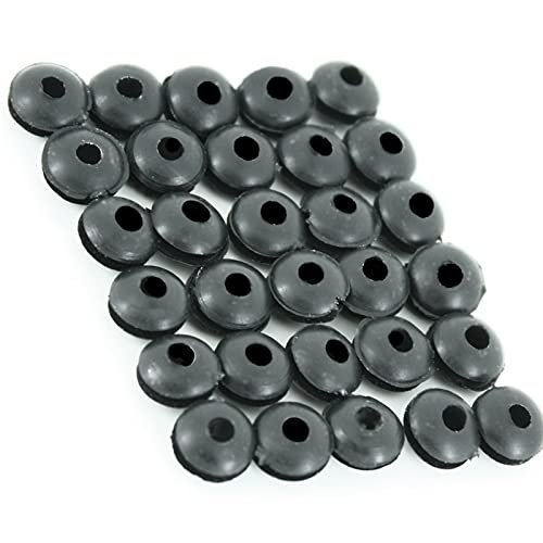 Thunder Tiger Raptor 90 SE Nitro RC Helicopter Replacement Canopy Grommet Nuts 30Pcs Black JHS1279B30