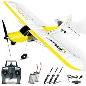 Top Race RC EPP Airplane 4 Channel Remote Control Plane with 20 Inch Wing Span and 6 Axis Gyro Stabilizer Ready to Fly