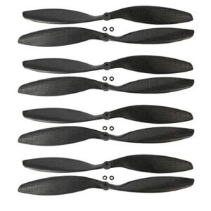 QWinOut 3K Carbon Fiber Propeller Set Propel RC UFO with 1045 CW CCW Blades for Quadcopter Hexacopter Multi Rotor