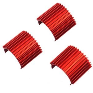 Vgoohobby 3Pack Aluminum Heat Sink for Redcat Brushless RC Truck 370 380 Motor Cooling Compatible with 1/16 1/18 HSP HPI Wltoys Himoto Traxxas RC Car Boat