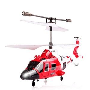 POCO DIVO Coast Guard Rescue Helicopter RC Flight Model RC Planes with 3CH Gyro and Infrared Control S111G