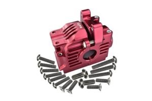 GPM Aluminum RC Parts 17PC Set Rear Gear Box for TRAXXAS 1 10 RUSTLER 4X4 VXL 67076 4 Red