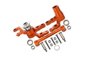 Aluminum Steering Assembly for Traxxas 1/10 4WD MAXX 89076 4 1/10 MAXX with WideMAXX 89086 4 1/8 4WD Maxx Slash 6S 102076 4 Upgrades Orange