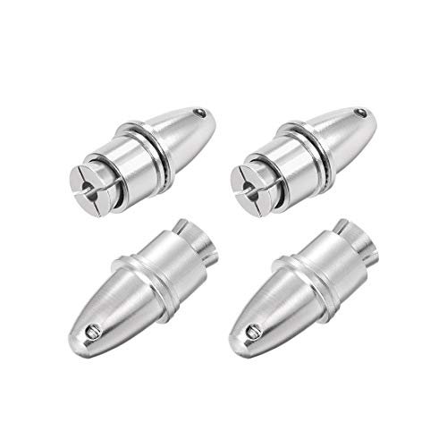 uxcell 4PCS RC Airplane Spinners Propeller Adapter Saver 3mm Aperture 5mm Output Axle for Brushless Motor