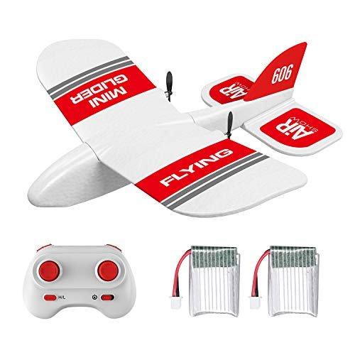 GoolRC Vintage RC Model Aircraft KF606 2.4Ghz Remote Control Airplane EPP Foam Fixed Wing RTF Ready to Fly with 2 Batteries for Beginners