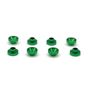 Tetsujin RC Wheels Compatible REEFS RC Servo Washers 8PK GRN SEHREEFS49 Machined Aluminum Servo Accessories