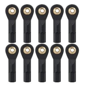 QUE T 10pcs M3 Ball Head Holder Tie Rod End for Hobby Grade RC Boat Car Truck