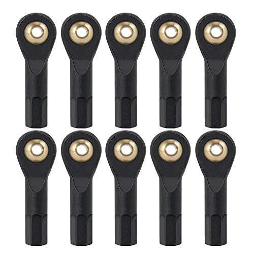QUE T 10pcs M3 Ball Head Holder Tie Rod End for Hobby Grade RC Boat Car Truck