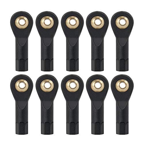 QUE T 10pcs M3 Ball Head Holder Tie Rod End for RC Model Boat Clubs Car Truck and Helicopter