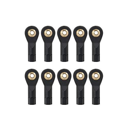 QUE T 10pcs M2 Ball Head Holder Tie Rod End for RC Boat 3D Model Car Truck and Helicopter