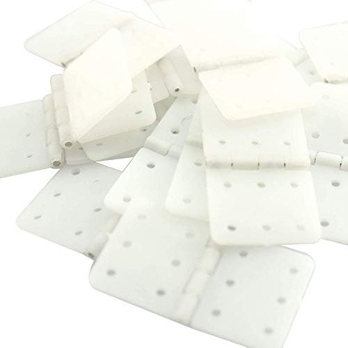RLECS 20pcs Pinned Nylon Hinge 20x36mm L Size Used RC Plane Parts Model Replacement