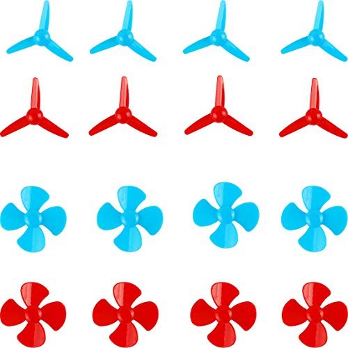 BAENRCY ABC Propeller RC Boat 40pcs 2mm Shaft Propeller with 4 Vanes and 3 Vanes 40mm and 80mm Fan Leaves for DIY Science and Toys