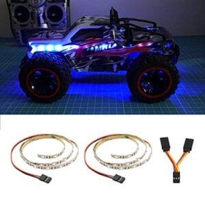 HobbyPower LED RC Airplane Light Strip Super Brightness Blue for Fixed Wing AR Wing Drone Model Car Truck