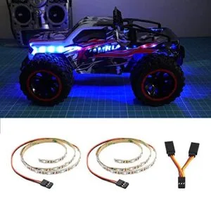 HobbyPower LED RC Airplane Light Strip Super Brightness Blue for Fixed Wing AR Wing Drone Model Car Truck