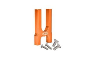 GPM Orange 5pc Set Aluminum Center Diff Mount Front for KRATON Outcast Notorious Typhon Talion 1/7 Infraction Limitless Prevent Guy Hit by RC Plane