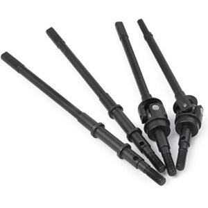 QUE T 4pcs Steel Crawler Front Rear Axle Drive Shaft CVD Set RC Car Chain Drive for 1 10 RC Axial SCX10II 90046