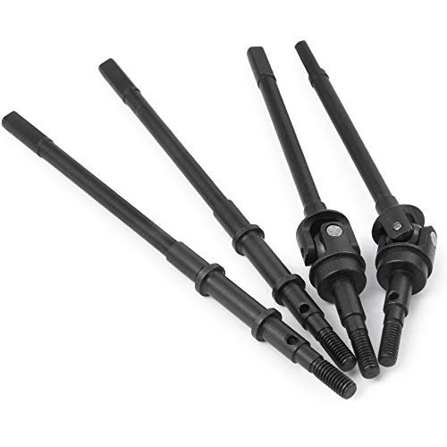 QUE T 4pcs Steel Crawler Front Rear Axle Drive Shaft CVD Set RC Car Chain Drive for 1 10 RC Axial SCX10II 90046