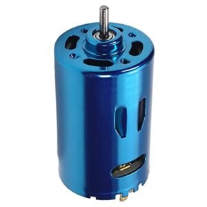Fielect 24V 30000RPM Electric RC Jet Boat Motor High Speed Micro DC Motor for DIY Airplane Toys Model Hobby Blue