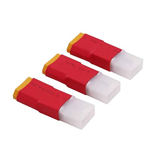 OliYin 3pcs Male XT60 to Tamiya Female Adapter Connector for Turnigy Zippy Battery Pack of 3