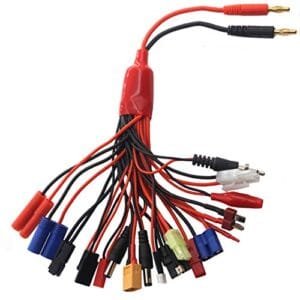 Vgoohobby 19 in 1 RC Car Multi Battery Charger Adapter Lead Cable Converter Compatible with Traxxas Tamiya RC Car Truck Boat Lipo Battery Charger