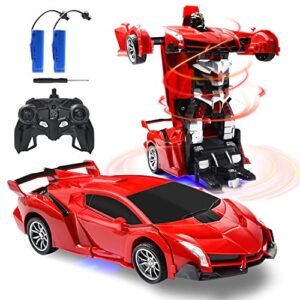 Zahooy Transform ESP8266 RC Car Robot Remote Control Toy with One Key Deformation and 360 Rotate Speed Drifting for Kids