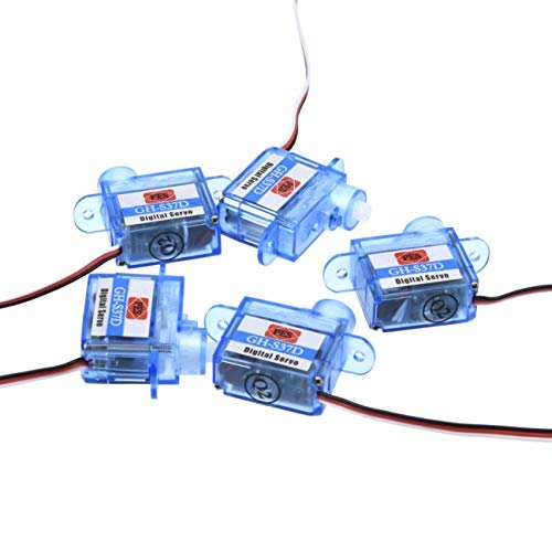 YoungRC Micro 3.7g Servo GH S37D Mini Digital Servo for Slow Boat RC Plane Helicopter Car 5pcs