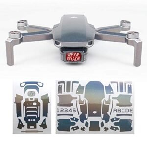 Wrapgrade DJI Mavic Mini Vinyl Skin Coloration X Gun Metallic Grayish Color