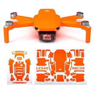 Wrapgrade NEON Orange Vinyl Skin for DJI Mavic Mini Drone Customization