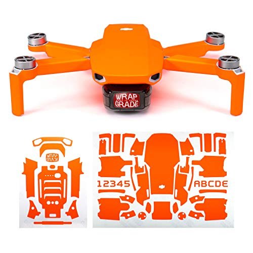 Wrapgrade NEON Orange Vinyl Skin for DJI Mavic Mini Drone Customization