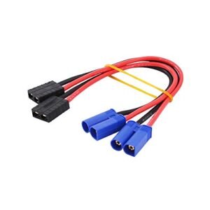 BDHI 2pcs TRX Female to EC5 Male Charger Adapter for TLR LiPo TRA2970 TRA2972 B132 2 RC Willey Lease to Own