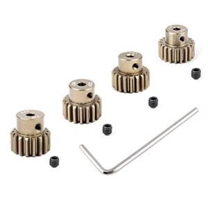 HobbyPark 7075 Aluminum Alloy 32 Pitch Pinion Gear Set 3.175mm Shaft Hole 17T 18T 19T 20T Motor Gears Kit for RC Car Discount RC Tires