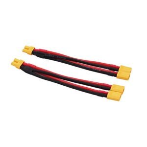 BDHI 2pcs XT30 Parallel Battery Connector 2 Male to 1 Female Adapter Cable for RC Multicopter Quadcopter Enhance Your RC Plane Crash GIF Adventures B139 2
