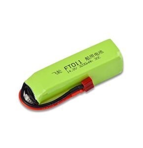 OooSure 14.8V 3000Mah Rechargeable Lipo Battery with Red T Plug for Hyper Toy Co Pavati RC Wakeboard Boat