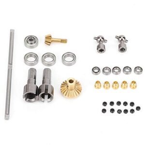 Dilwe RC Front Axle Metal Kit with Anodized Spare Part Fit for WPL B16 B36 RC Car Accessory 1022 RC Living Young Oil