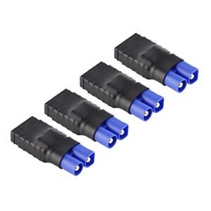 FLY RC 4PCS EC3 Male RC Battery Adapter Connector for RC 990 KTM Slash Rustler Stampede Bandit E Revo Lipo Battery