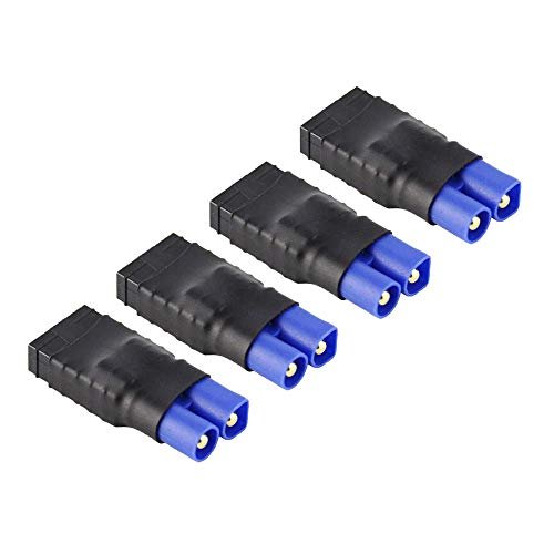 FLY RC 4PCS EC3 Male RC Battery Adapter Connector for RC 990 KTM Slash Rustler Stampede Bandit E Revo Lipo Battery