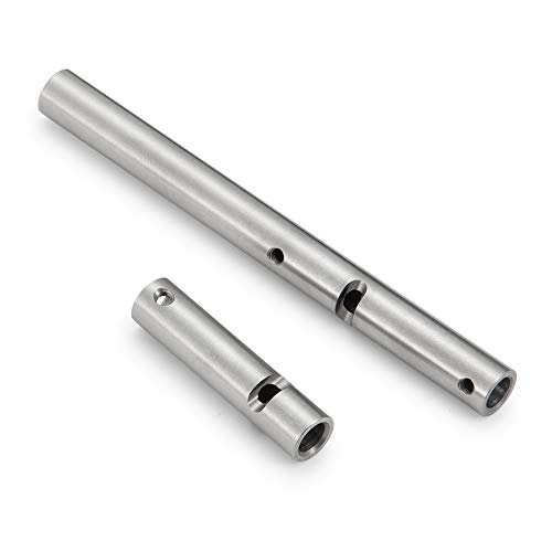 QUE T Stainless Steel RC Wing Tubes for 1/10 Scale RC Crawler Axial Wraith RR10 Yeti Car