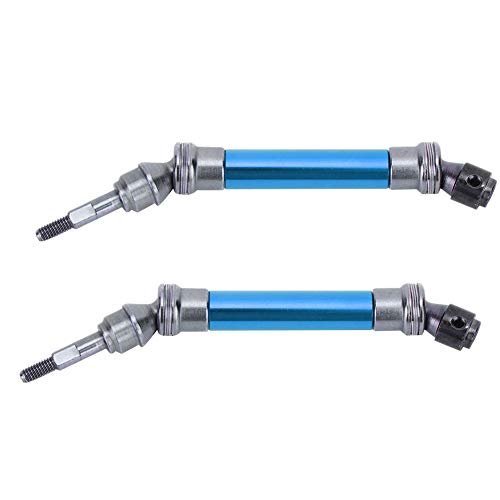 Traxxas 2Pcs RC Car Front Shaft CVD Three Section Type Drive Shaft for 1/10 Slash Blue Best RC Truck in the World