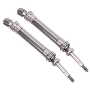 Tbest RC Rear Drive Shaft Set for Horizon Roost RC Car 1/10 Metal CVD Shaft Compatible with Slash 2WD Rustler Axles