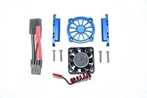 GPM Aluminum Motor Heatsink With Cooling Fan Upgrade for Traxxas 1 10 Maxx 4WD USA 1 Monster Truck RC