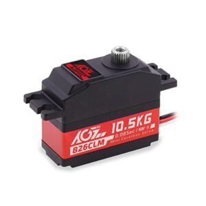 AGFRC 10.5KG Digital Coreless RC Servo Motor High Speed Servo with Aluminum Middle Shell Titanium Gear for On Road RC Car Bodies B26CLM V2