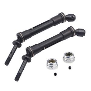 Vgoohobby 2PCS Aluminum Alloy RC CVD Steel Drive Shaft Axle for the Best Short Course RC Truck 4X4 TRX Slash Stapede Rustler VXL HQ727