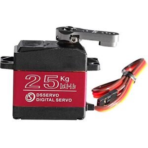 High Torque Waterproof DS3225MG 25kg Digital Servo for RC Fuel Tank Fittings and Baja RC Cars