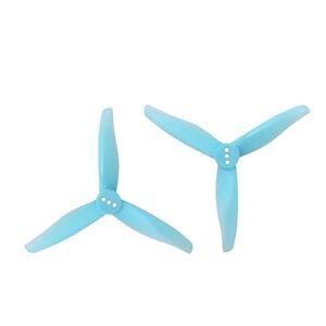 Gemfan Hurricane 3016 Durable 3-Blade Propeller (2mm Shaft - Set of 4) - 2mm - Blue