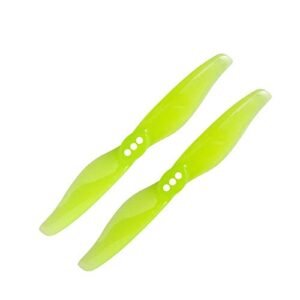 Gemfan Hurricane 3018 Durable 2 Blade Propeller Set of 8 with 1.5mm or 2mm Shaft Yellow