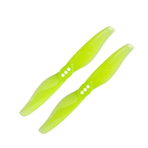 Gemfan Hurricane 3018 Durable 2 Blade Propeller Set of 8 with 1.5mm or 2mm Shaft Yellow