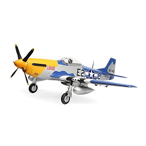 E flite RC Airplane P 51D Mustang 1 5m BNF Basic with Smart Technology and Customizable RC Airplane Vinyl Graphics EFL01250