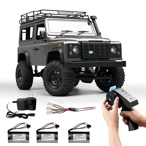LEOSO MN 99s RC Drift Cars RTR 1/12 Scale RC Crawler Jeep 4WD Rock Crawler with 3 Upgraded 1300mah Batteries for Adults
