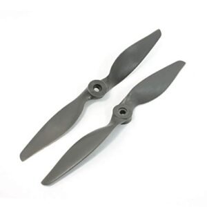 New Lon0167 2Pcs HE 111 RC Plane Propeller 9x6E 2 Vane Props with Ring Adapter